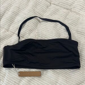 Skims black bikini top small
